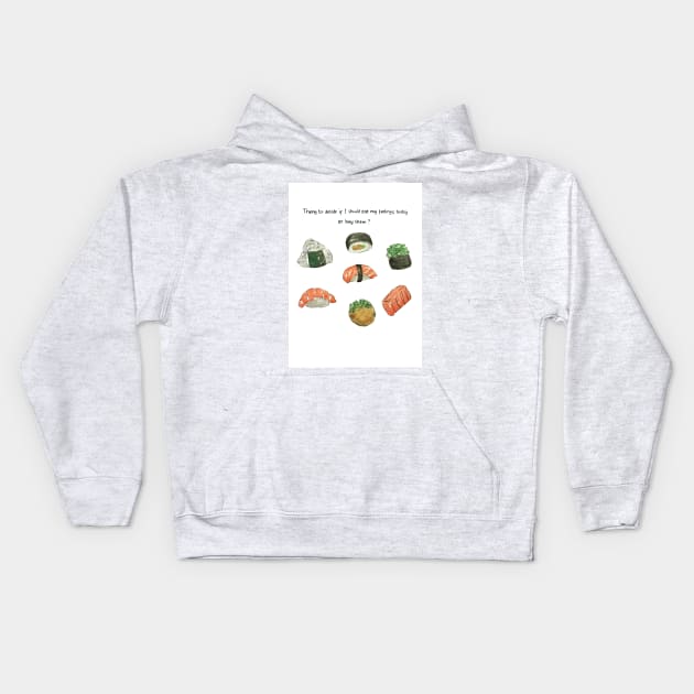 Sushi! Kids Hoodie by Coterraco by Dheanast